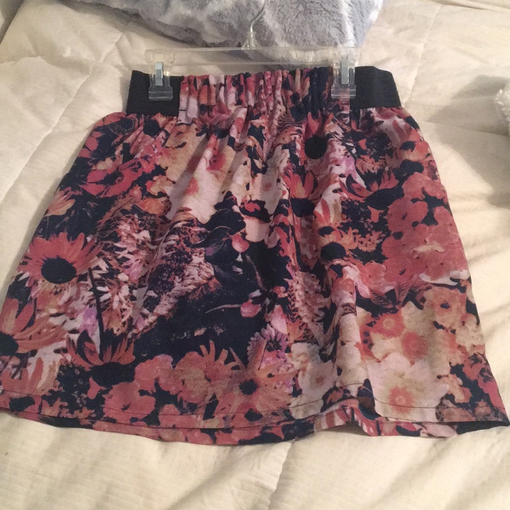Silence + Noise Floral Skirt